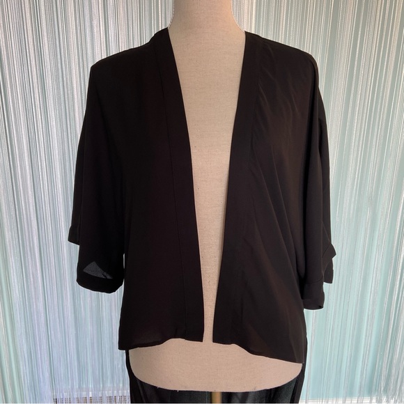 Asos Draped Black Kimono Cardigan Size US 0 NWT - Picture 16 of 17